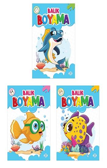 Balık Boyama Seti (3 Kitap Takım)