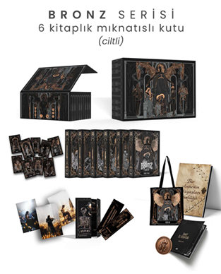 Bronz Serisi 6 Kitaplık  Mıknatıslı Kutu – Ciltli
