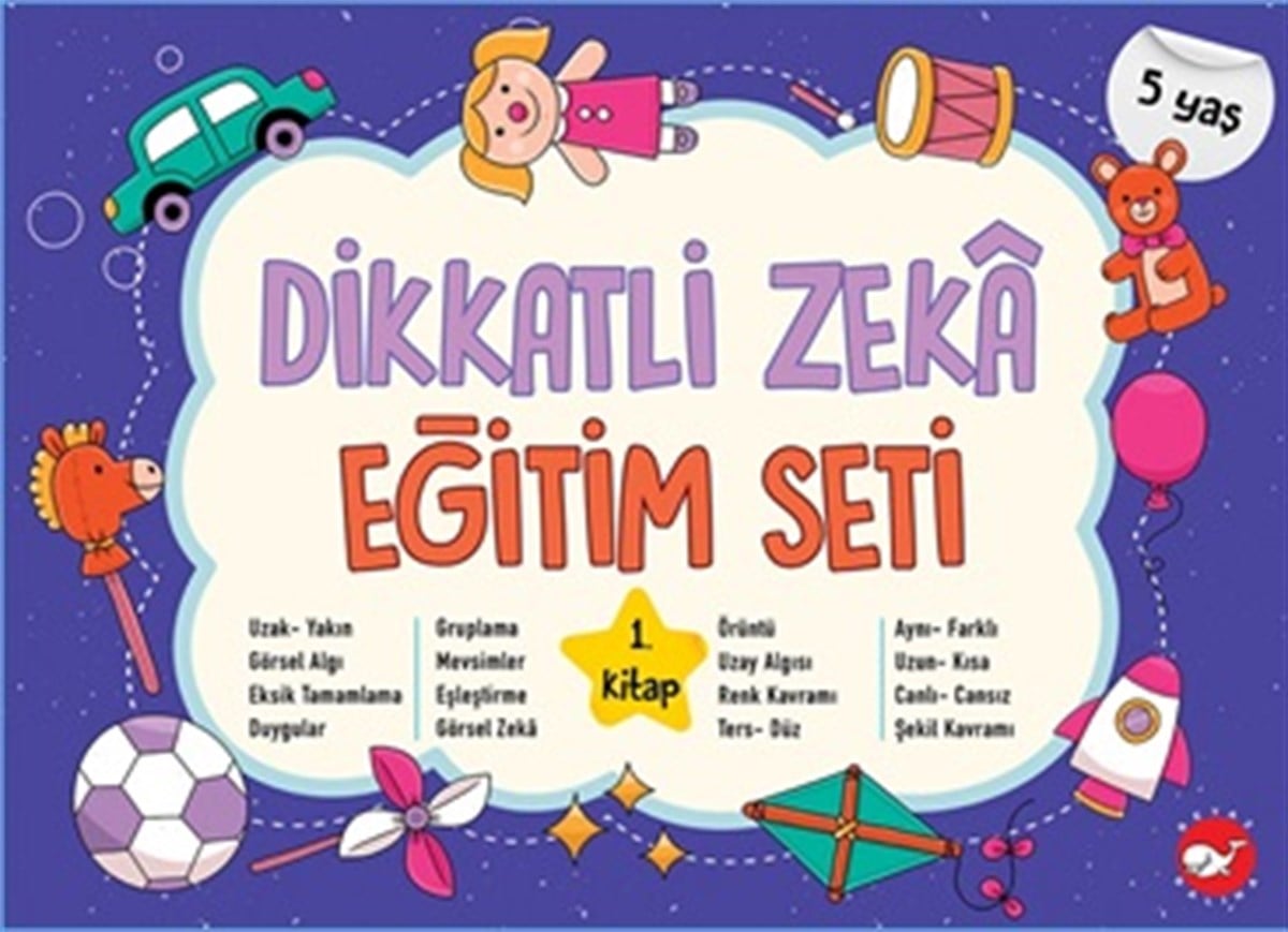 Dikkatli Zeka Eğitim Seti 1. Kitap (5 Yaş)