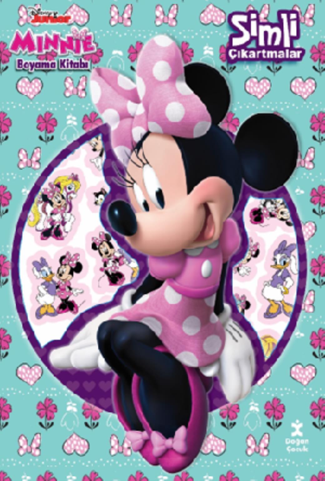 Disney Minnie Simli Çıkartmalarla Boyama