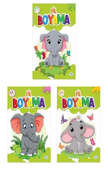 Fil Boyama Seti (3 Kitap Takım)