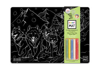 Funny Mat Kızak Köpekleri - Uçurtmalar (2 Paket 5'li Tebeşirli)