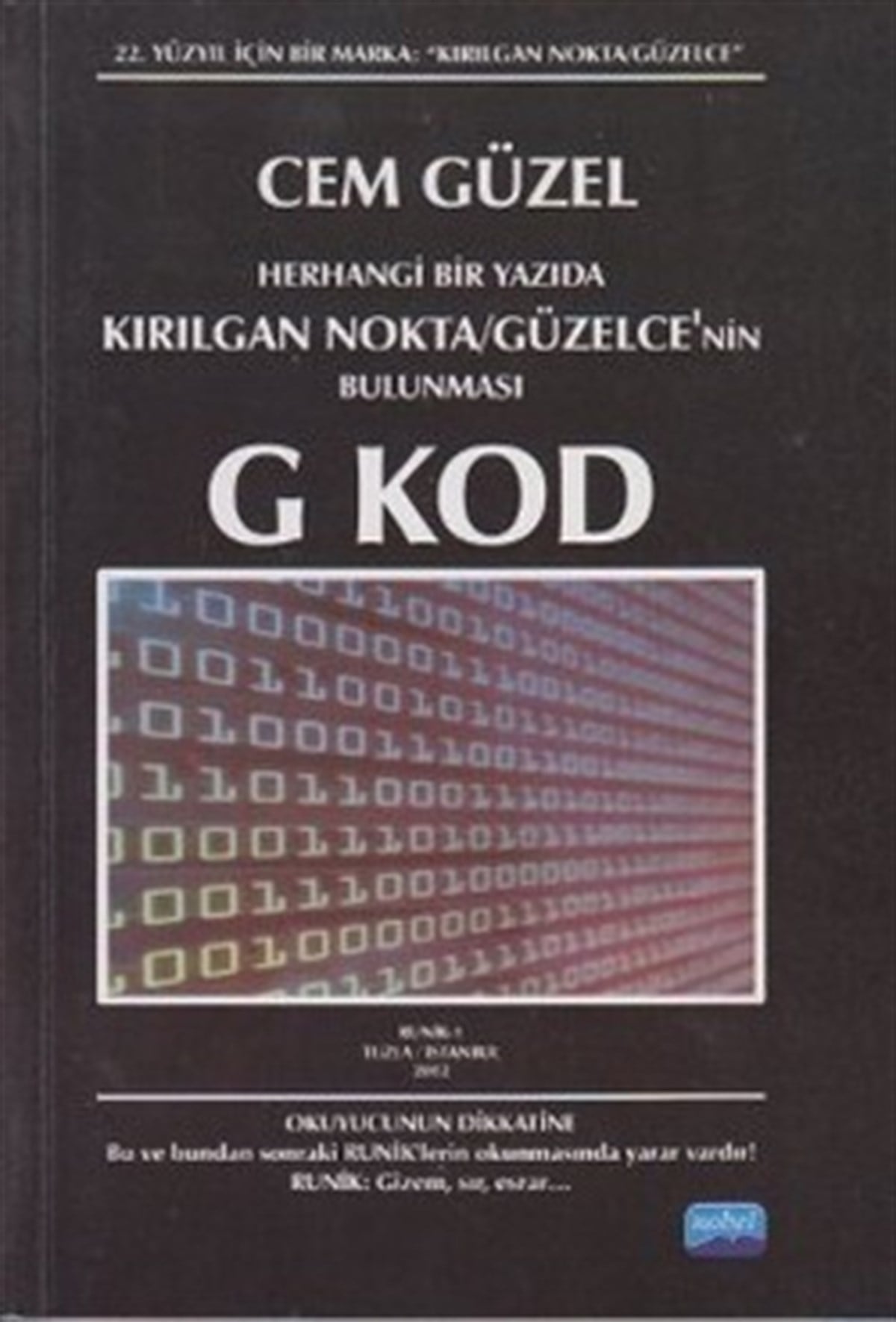 Herhangi Bir Yazıda Kırılgan Nokta / Güzelce'nin Bulunması G Kod