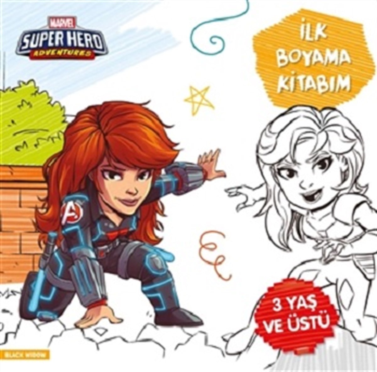 İlk Boyama Kitabım Black Widow
