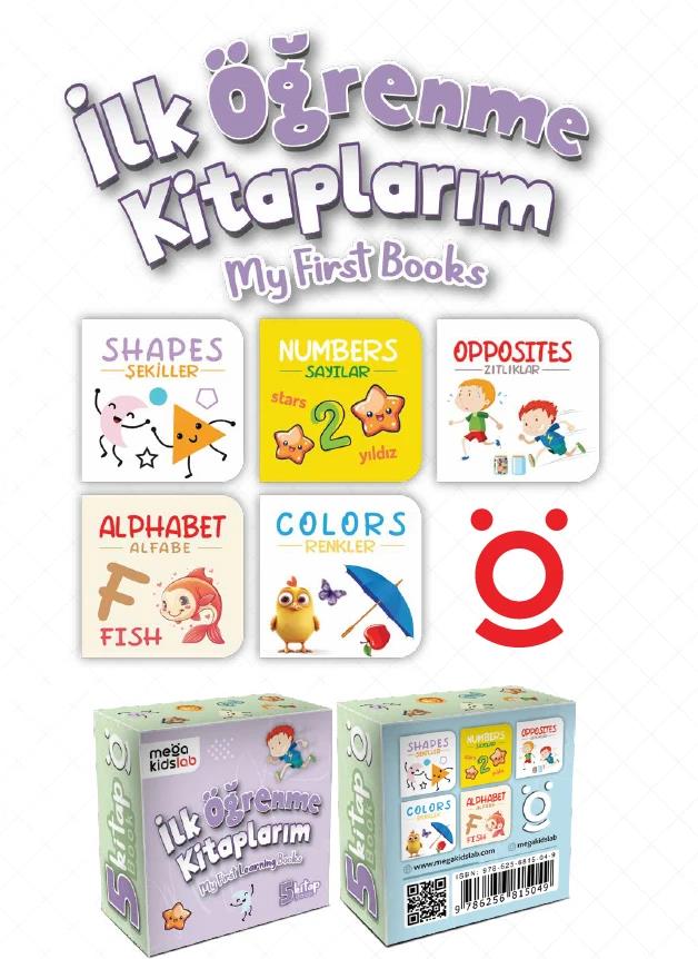 İlk Öğrenme Kitaplarım: My First Books (5 Kitap) (Ciltli)