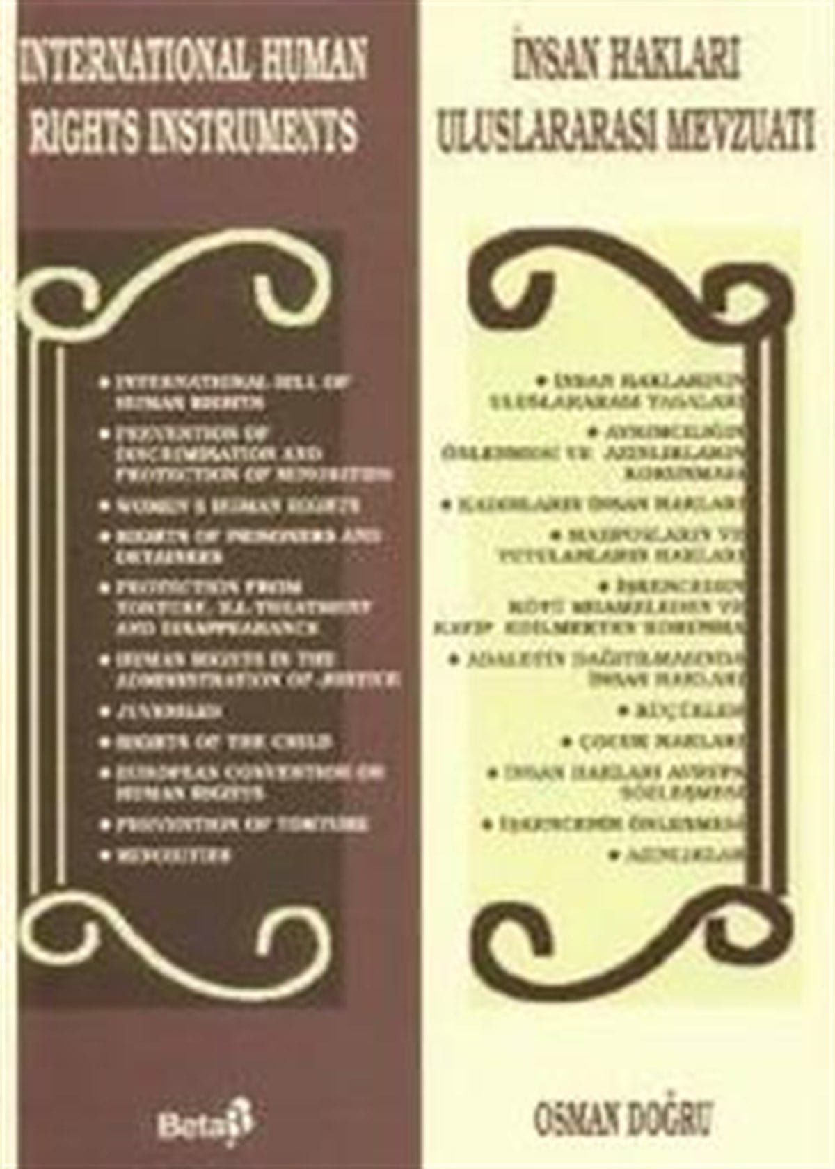 İnsan Hakları Uluslararası Mevzuatı International Human Rights Instruments