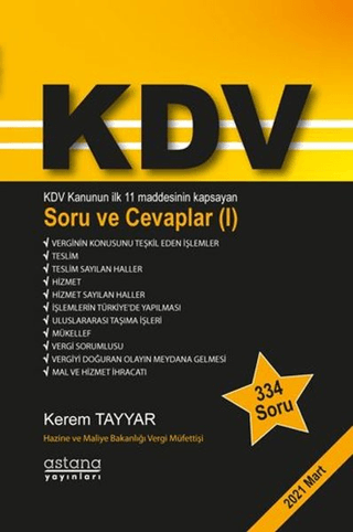 KDV Soru ve Cevaplar (I)