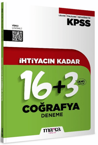 KPSS İhtiyacın Kadar Coğrafya 16+3 Deneme