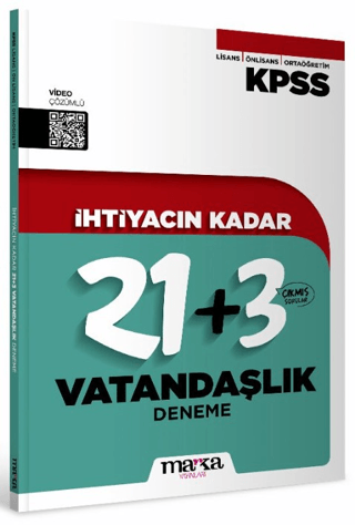 KPSS İhtiyacın Kadar Vatandaşlık 21+3 Deneme