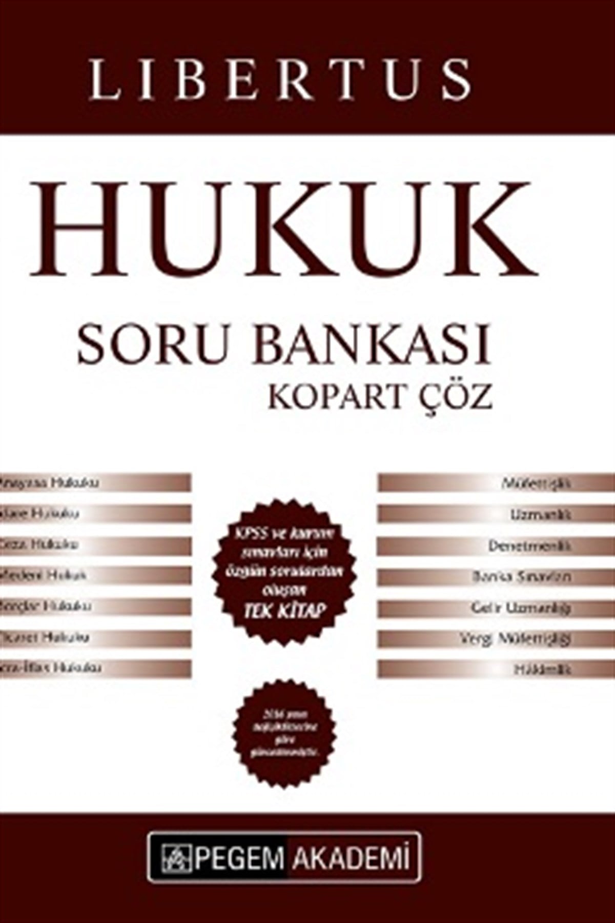 KPSS Libertus Hukuk Kopart Çöz Soru Bankası