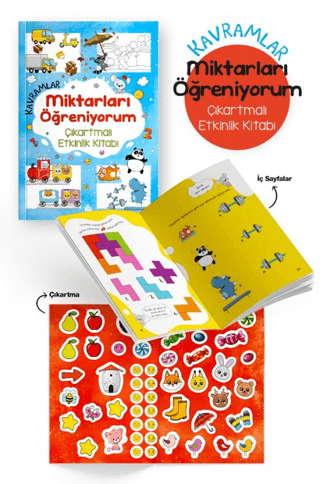Kavramlar – Miktarları Öğreniyorum – Çıkartmalı Etkinlik Kitabı