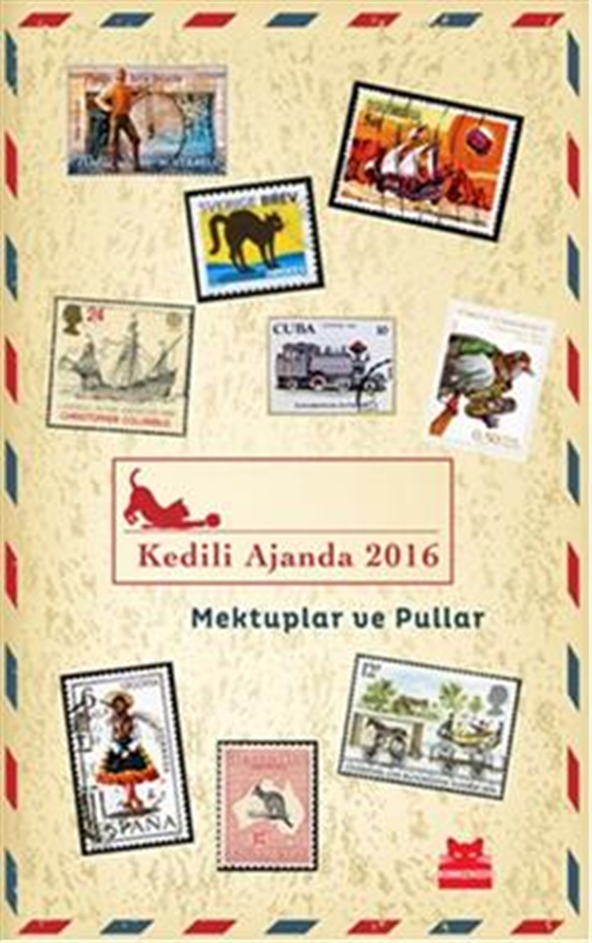 Kedili Ajanda 2016 - Mektuplar ve Pullar