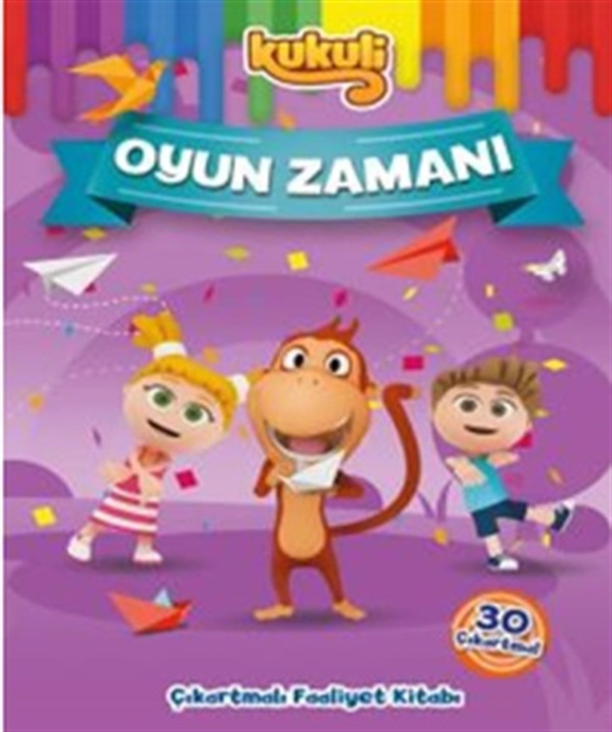 Kukuli Eğlenceli Çıkartma Boyama Kitabım