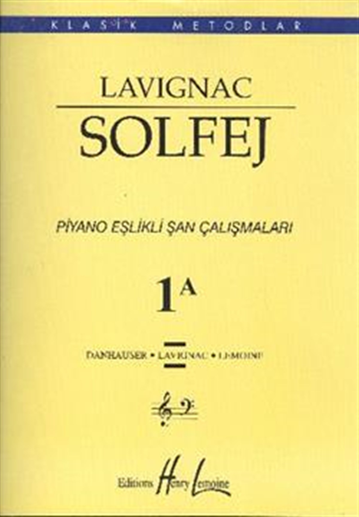 Lavignac Solfej 1A Piyano Eşlikli Şan Çalışmaları (Büyük Boy)