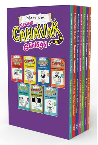 Marvin'in Sevimli Canavar Günlüğü Seti - 7 Kitap Takım - Kutulu