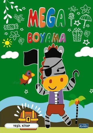 Mega Boyama - Yeşil Kitap