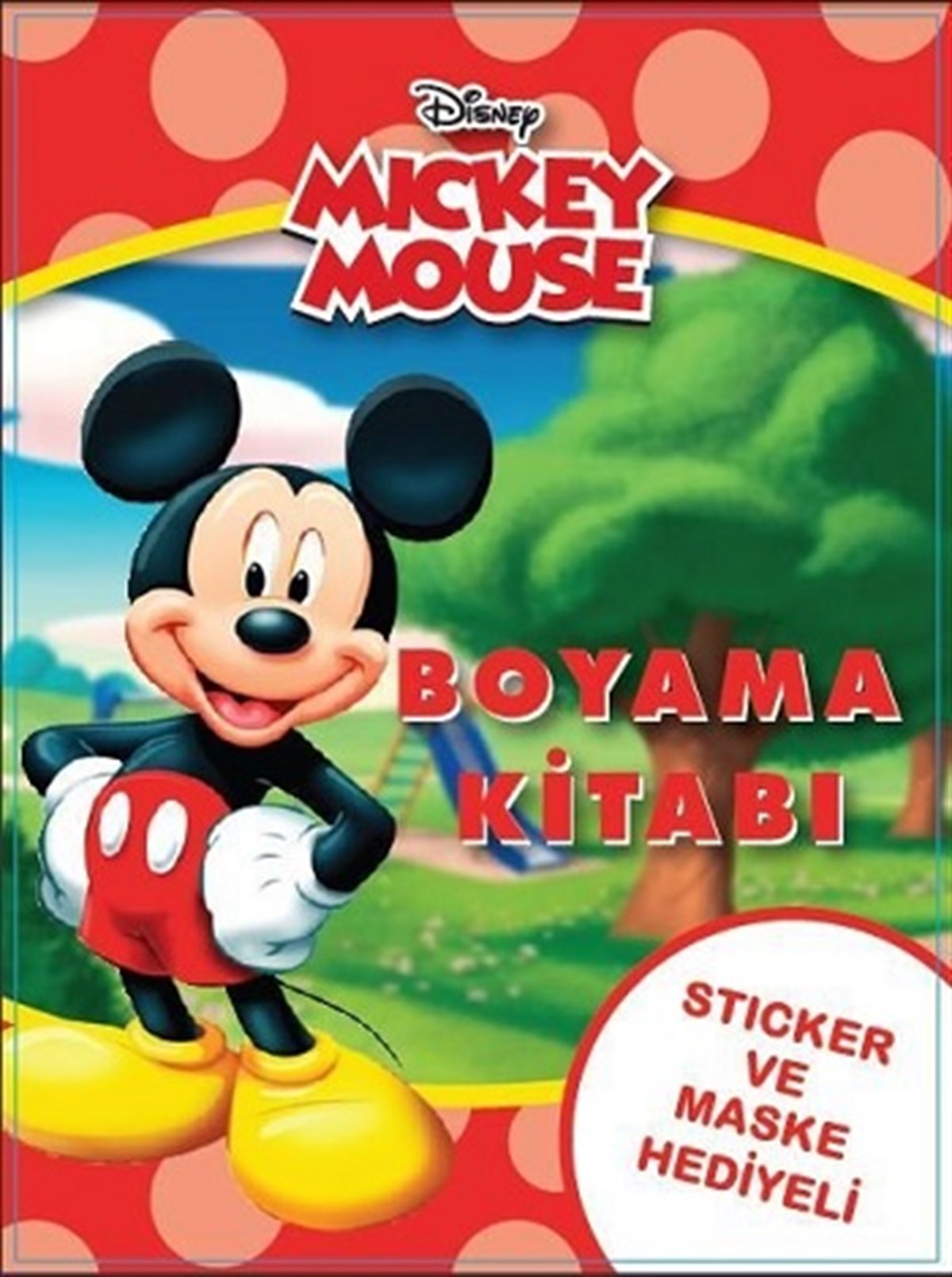 Mickey Roadster Çıkartmalı Boyama Kitabım