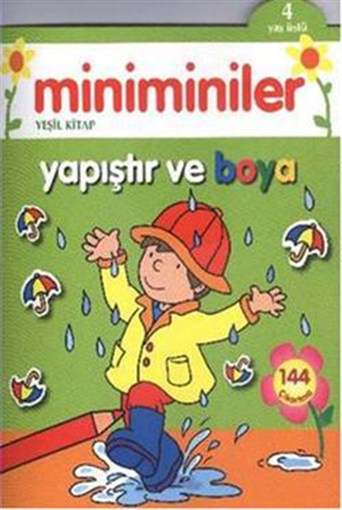 Miniminiler : Yeşil Kitap Yapıştır ve Boya