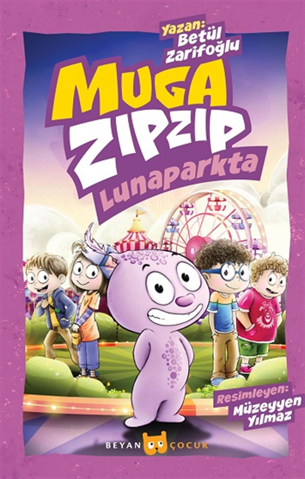 Muga Zıpzıp Lunaparkta (Renkli - Resimli)