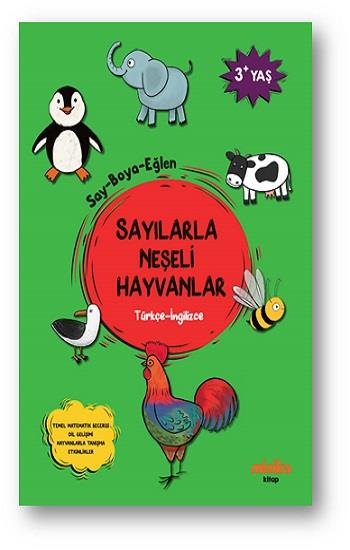 Sayılarla Neşeli Hayvanlar (Türkçe-İngilizce)