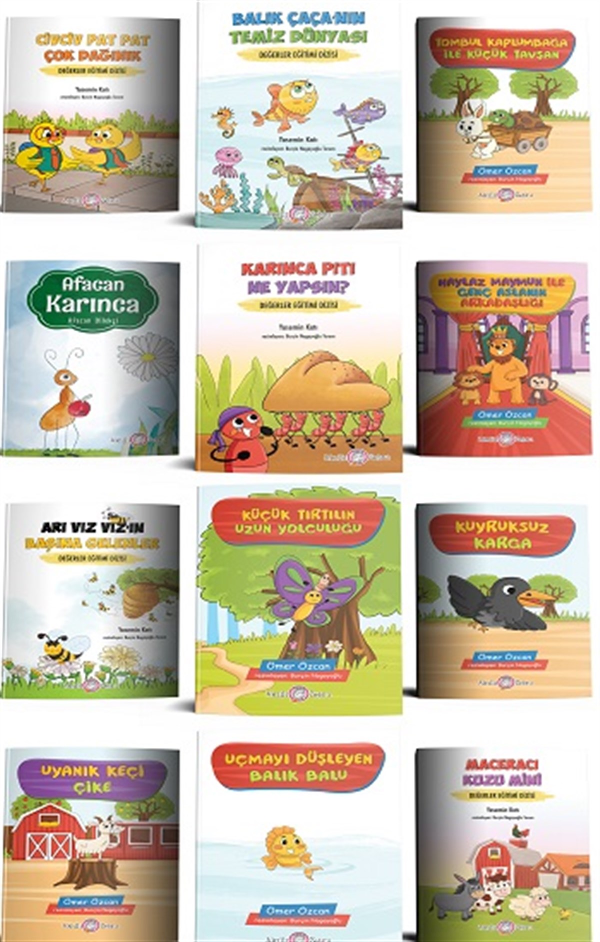 Sevimli Hayvanlar Hikaye Seti (12 Kitap)