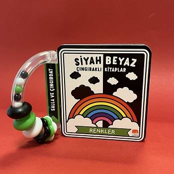 Siyah Beyaz Çıngıraklı Kitaplar - Renkler (Ciltli)