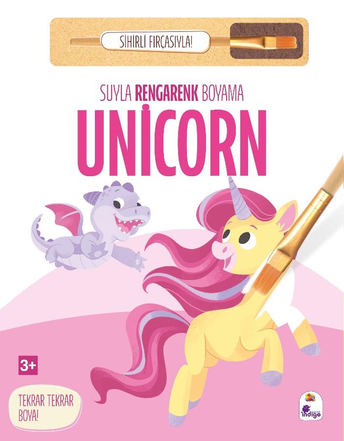 Suyla Rengarenk Boyama – Unicorn (Sihirli Fırçasıyla)