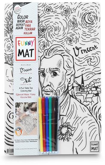 Vincent Van Gogh ve Salvador Dali 6'lı Kalem Hediyeli - Funny Mat
