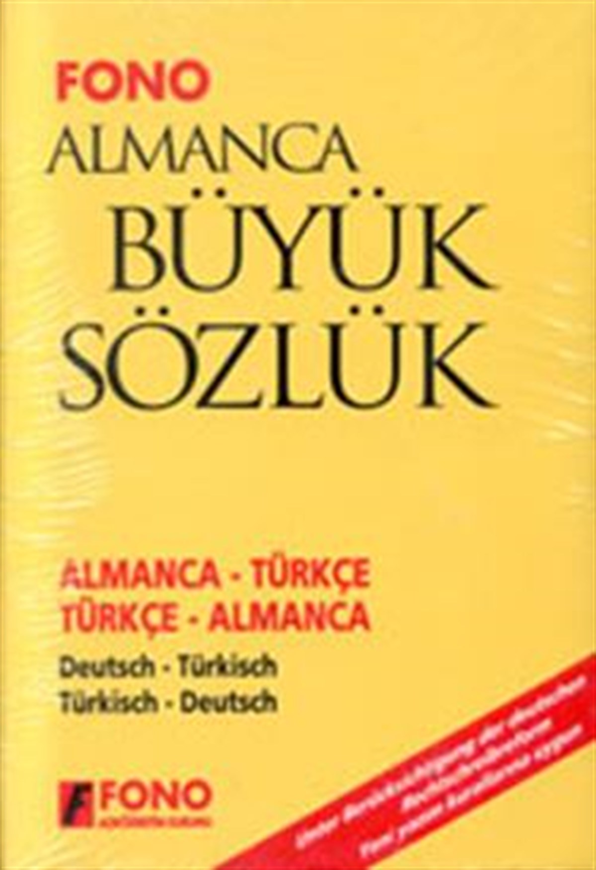 Almanca / Türkçe - Türkçe / Almanca Büyük Sözlük