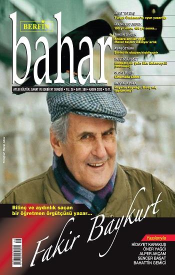 Berfin Bahar Aylık Kültür Sanat ve Edebiyat Dergisi Kasım 2023 – 309. Sayı