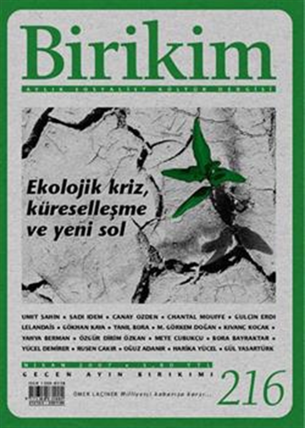 Birikim Sayı 216 (Nisan 2007)