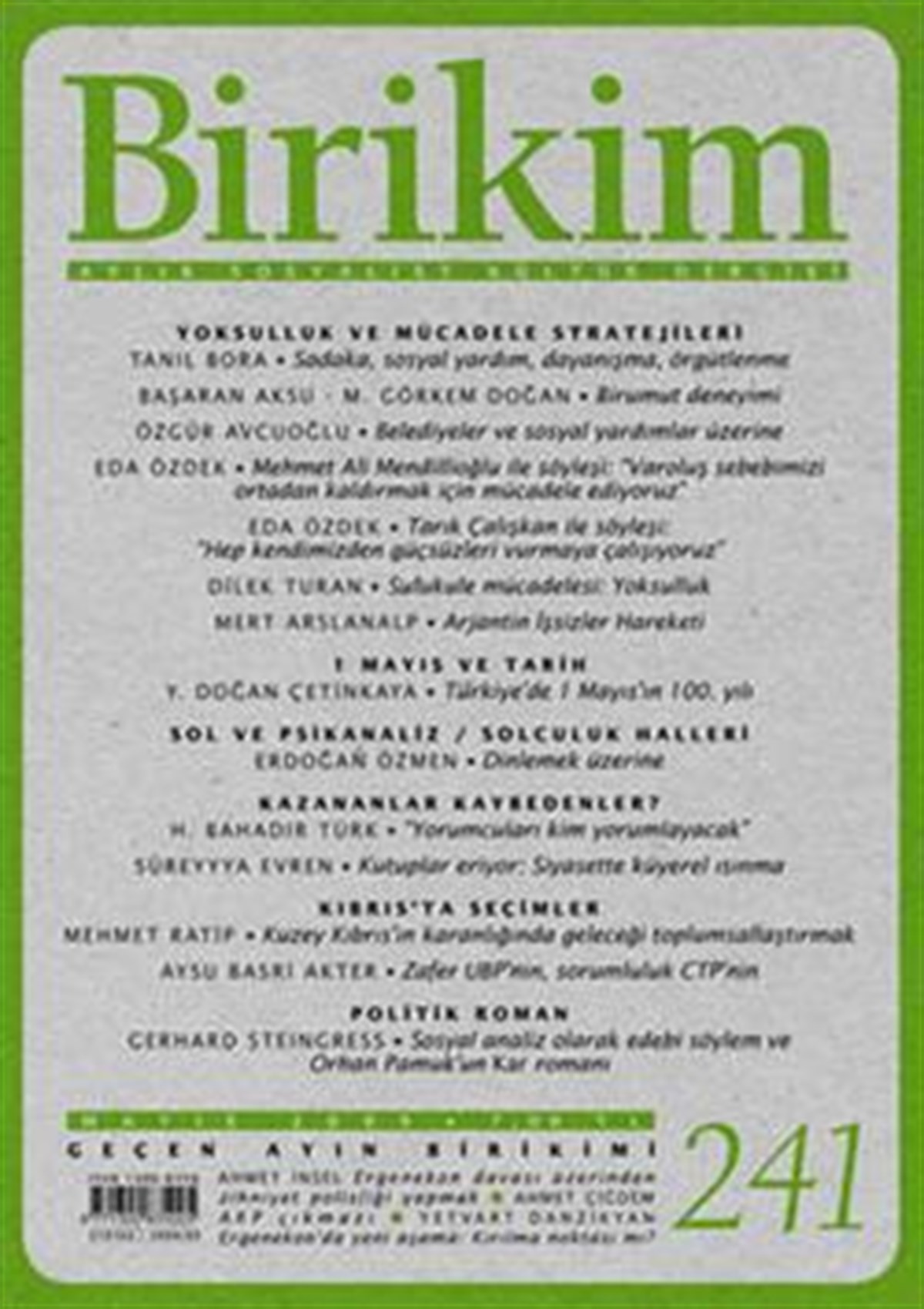 Birikim Sayı 241 (Mayıs 2009)