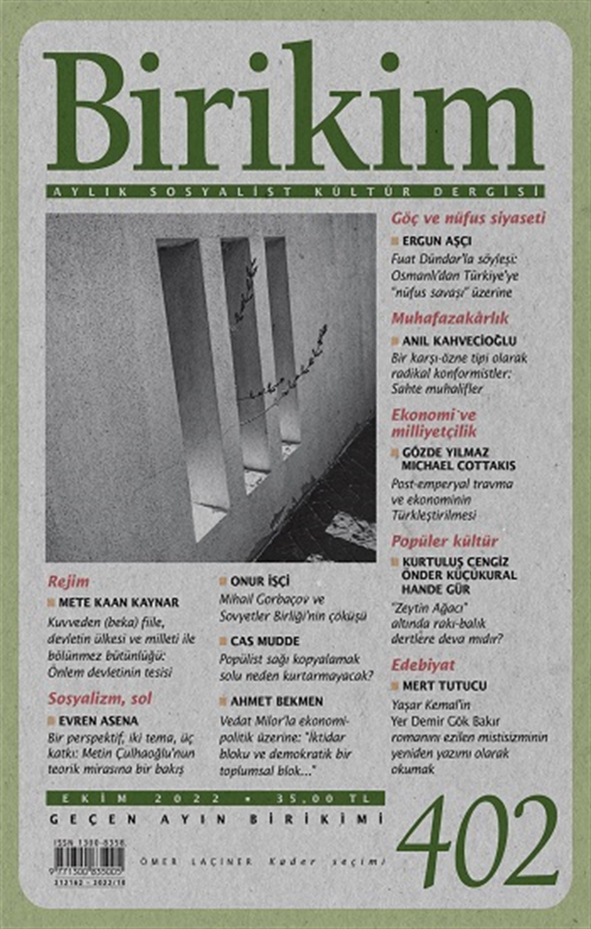 Birikim Sayı 402 - Ekim 2022