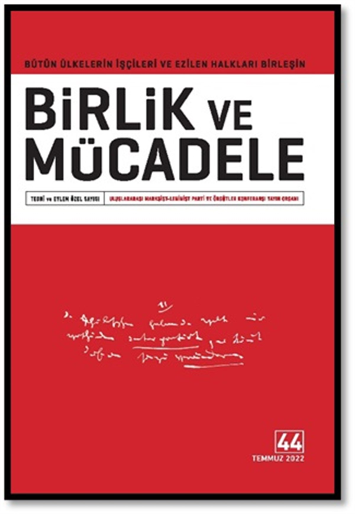 Birlik ve Mücadele Dergisi Sayı 44