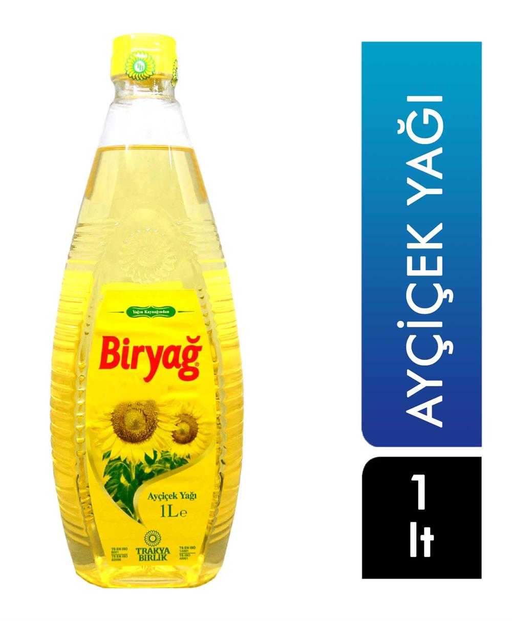 Biryağ Ayçiçek Yağı 1 lt , Biryağ , Trakya Birlik , 8690106011011 ,