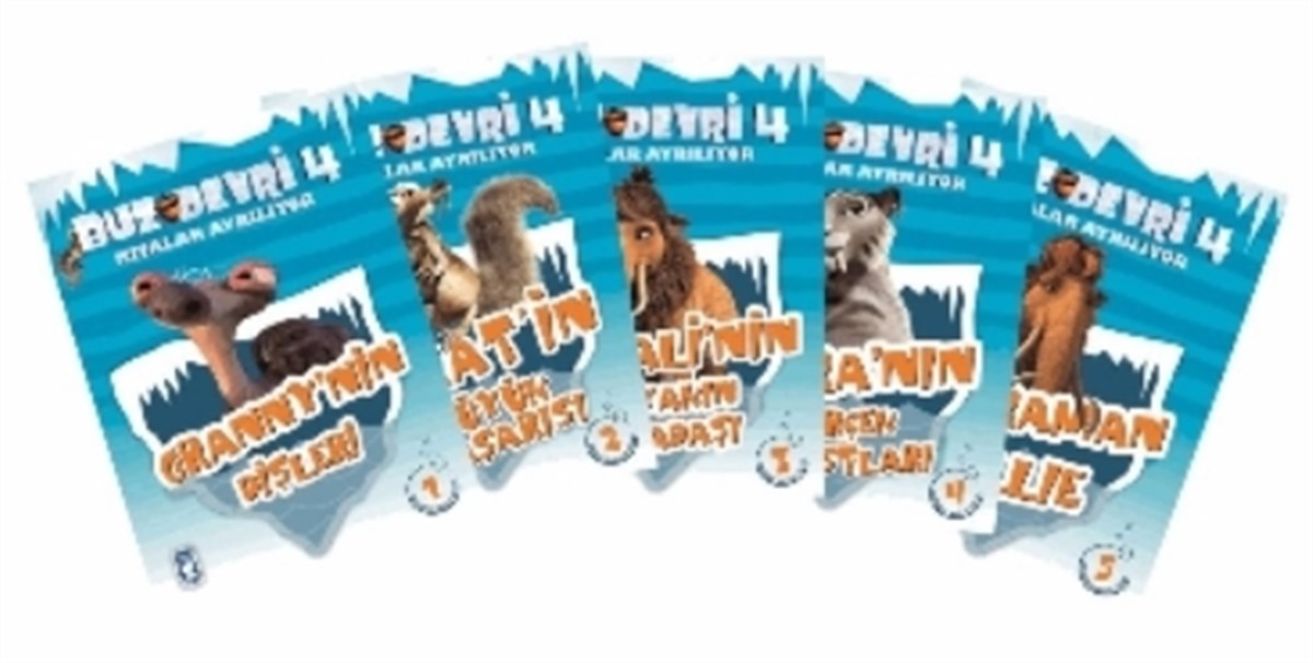Buz Devri Kıtalar Ayrılıyor 4 - (5 Kitap Set)