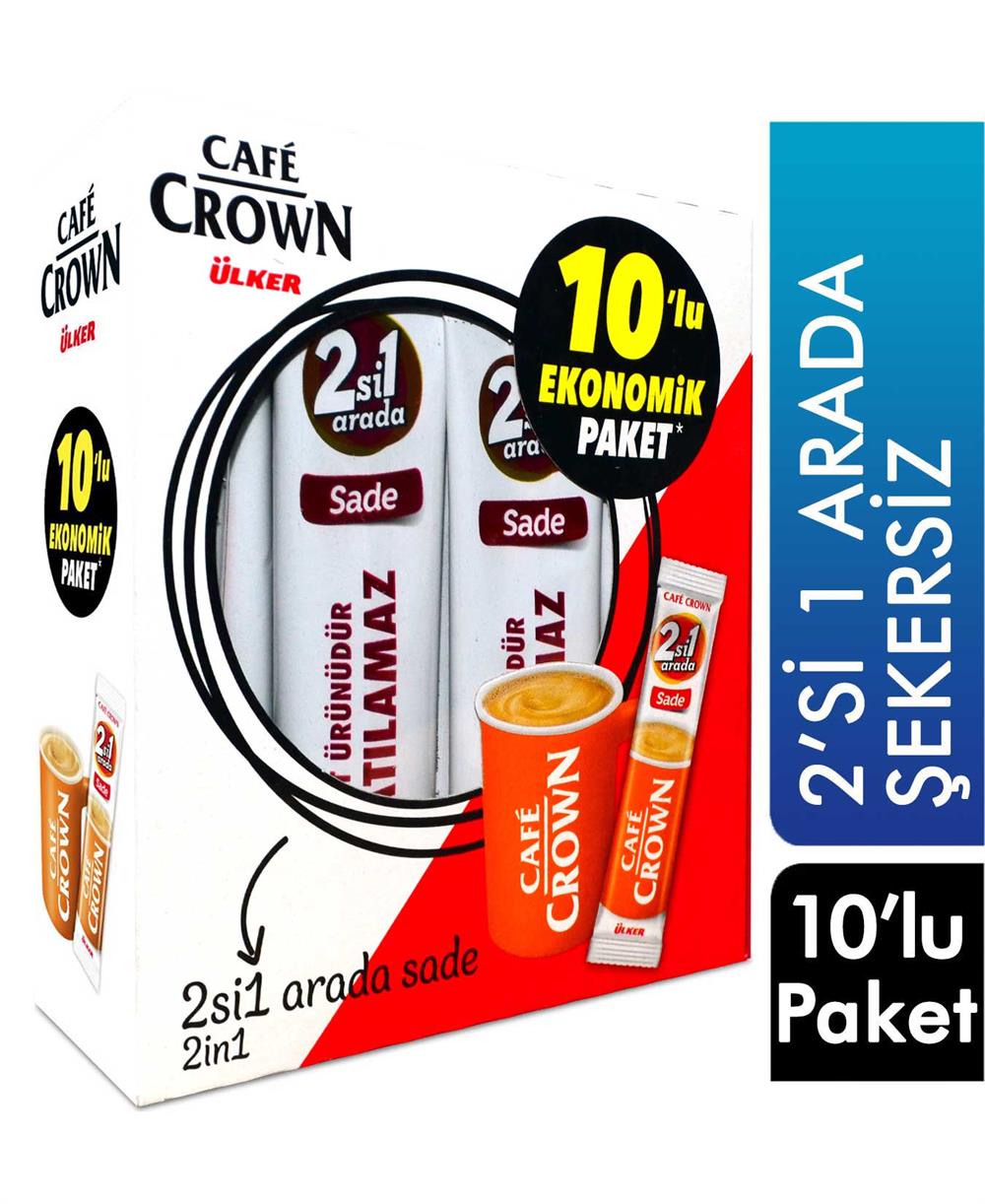 Cafe Crown Kahve 2'si 1 Arada 10'lu Paket Şekersiz , Ülker , Ülker , 8690504097051 ,