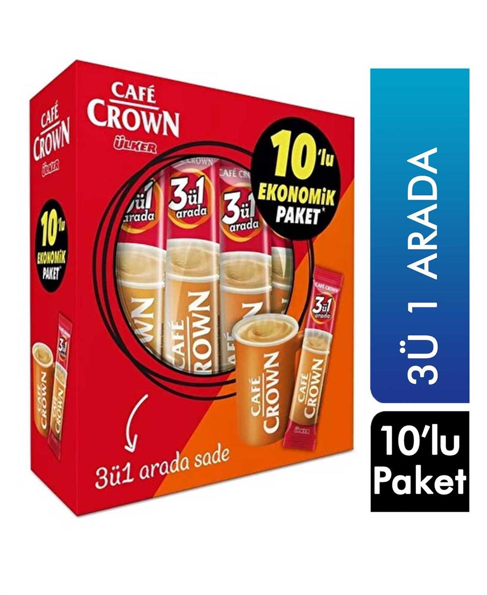 Cafe Crown Kahve 3'ü 1 Arada 10'lu Paket , Ülker , Ülker , 8690504096085 ,