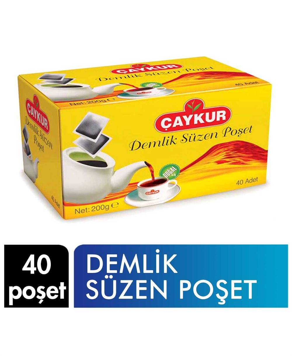 Çaykur Demlik Poşet Çay 200 g 40 Poşet , Çaykur , Çaykur , 8690105000306 ,