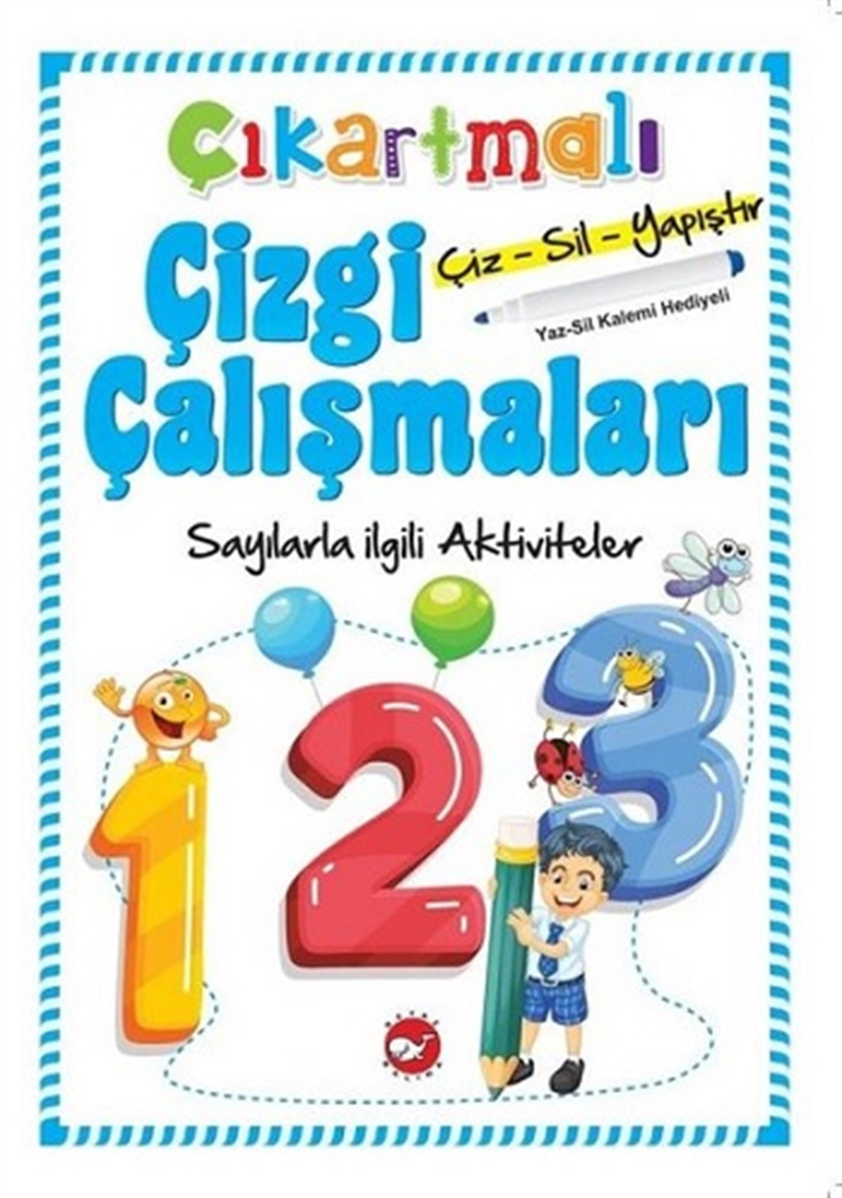 Çıkartmalı Çizgi Çalışmaları - Sayılarla ilgili Aktiviteler