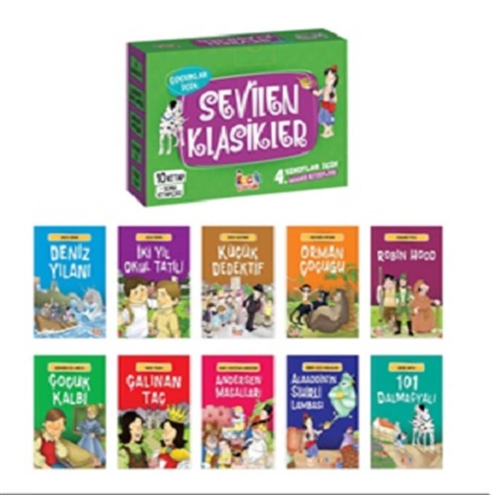 Çocuklar İçin Sevilen Klasikler (10 Kitap + Soru Kitapçığı)