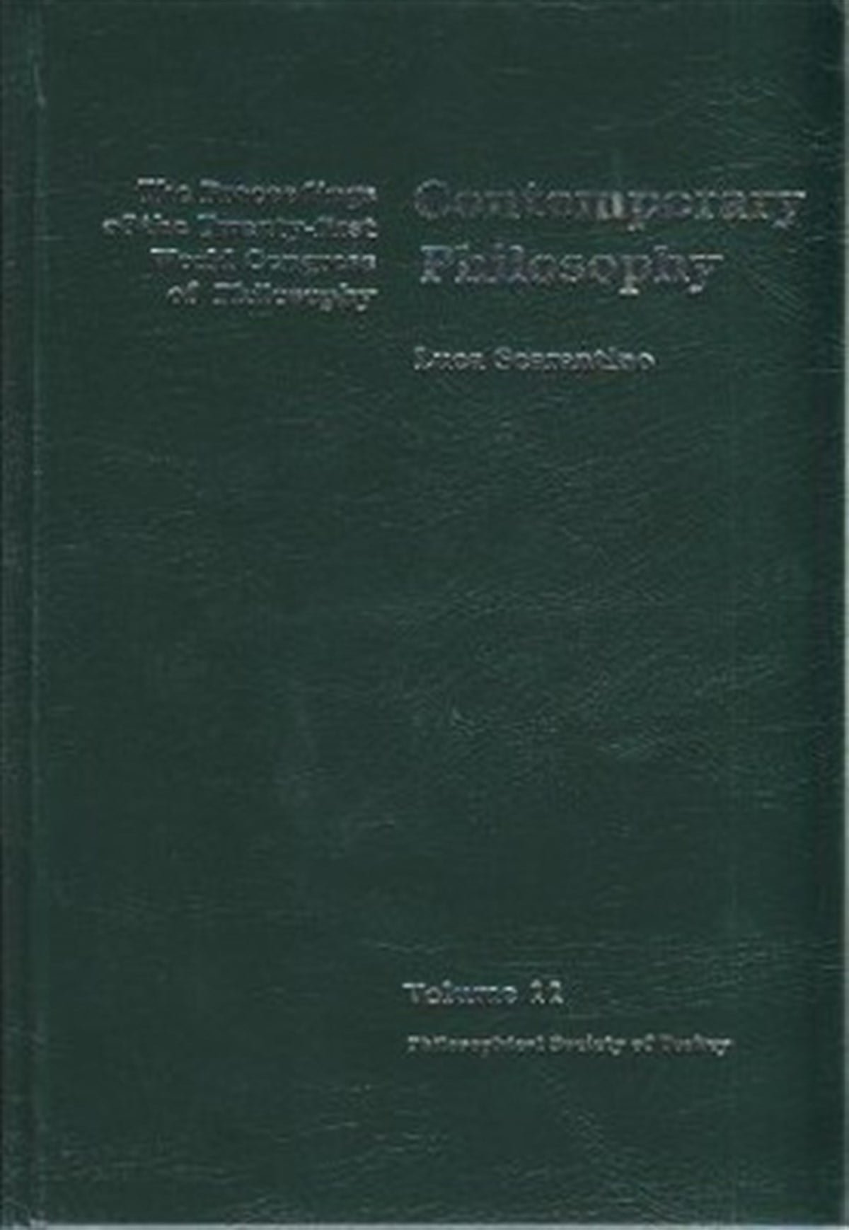Contemporary Philosophy