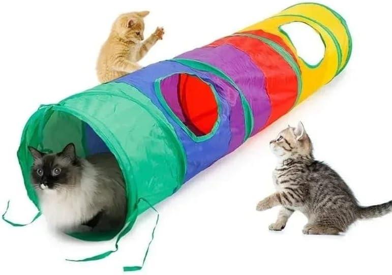 Düz Kedi Tüneli Katlanır Gökkuşağı Uzun Düz Kedi Köpek Oyun Tüneli Evcil Hayvan Oyun Tüneli , Tineke , Tineke , 2433219928267 ,