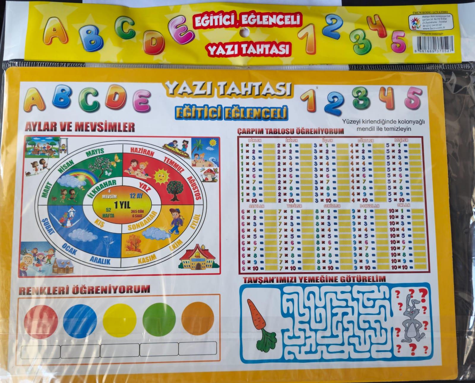 Eğitici Eğlenceli Yazı Tahtası , Laço Kids , Laço Kids , 8681689370527 ,