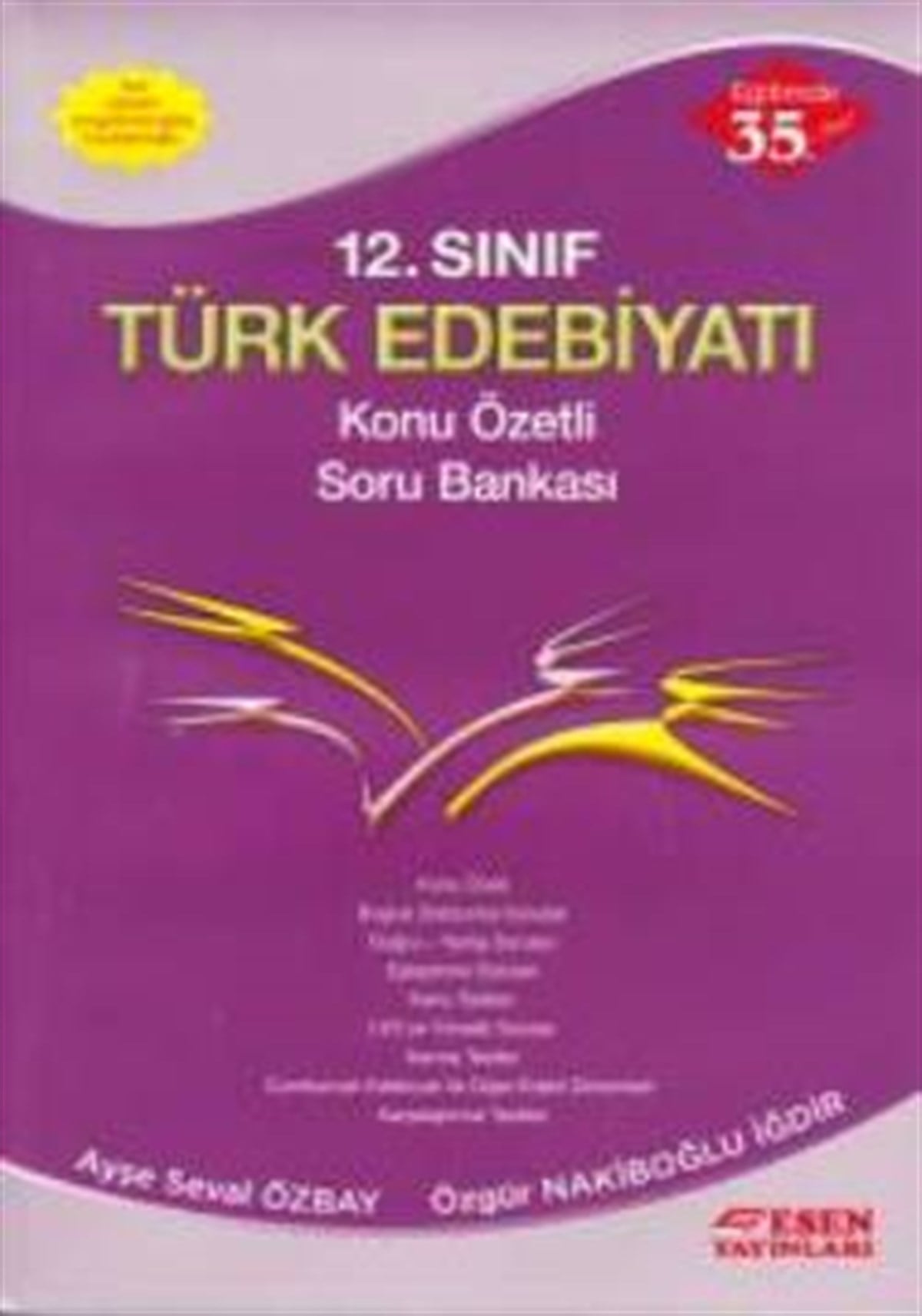Esen 12. Sınıf Türk Edebiyatı Konu Özetli Soru Bankası