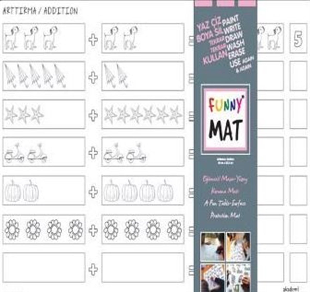Funny Mat - Arttırma , Akademi Çocuk Kolektif , Kitakitap , 8681379310321 ,