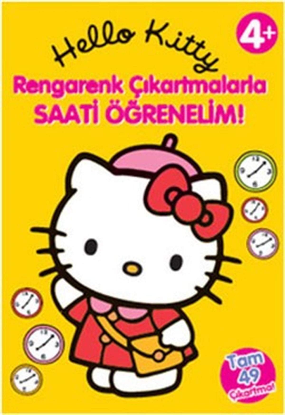 Hello Kitty - Rengarenk Çıkartmalarla Saatleri Öğrenelim