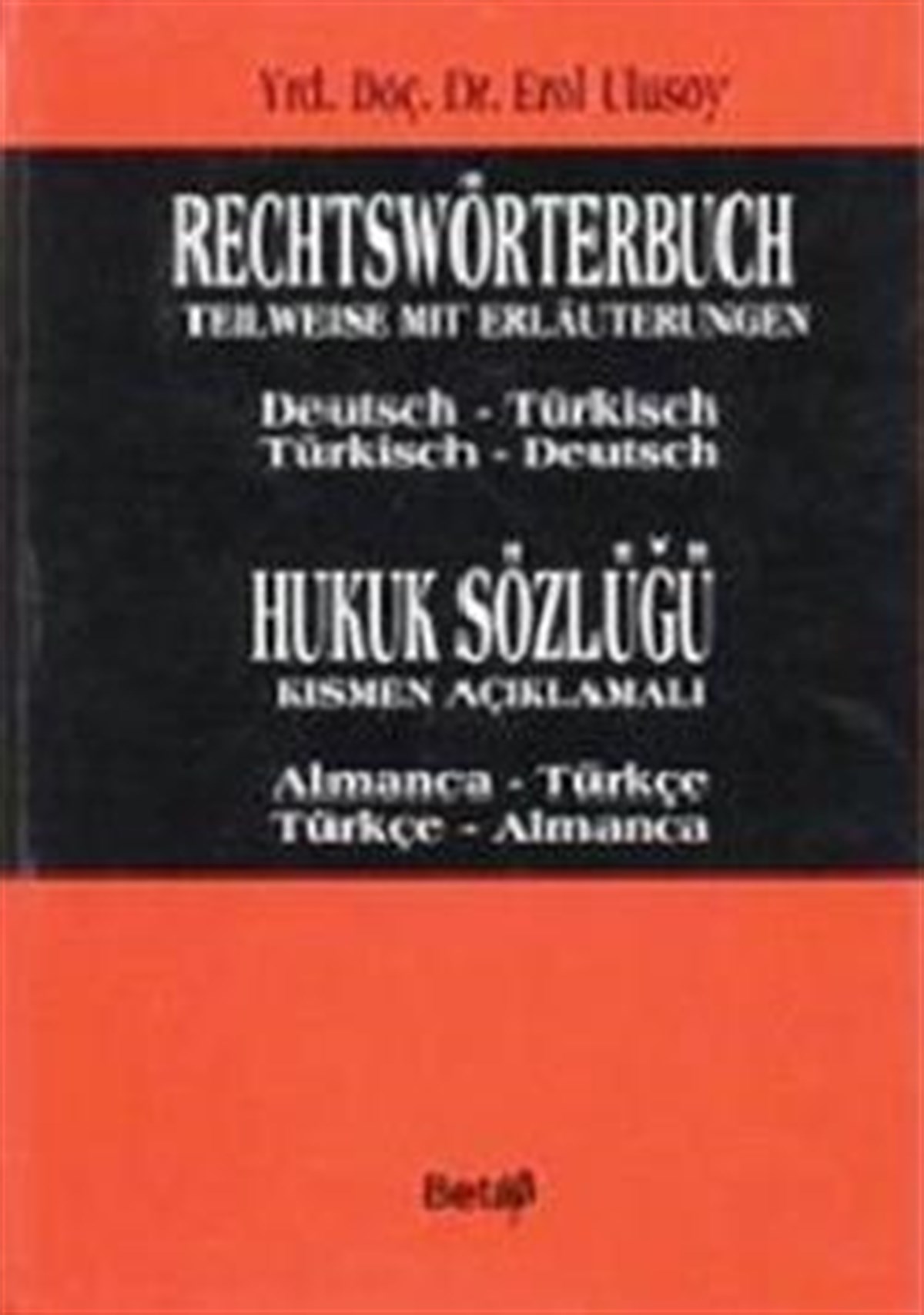 Hukuk Sözlüğü - Rechtswörterbuch