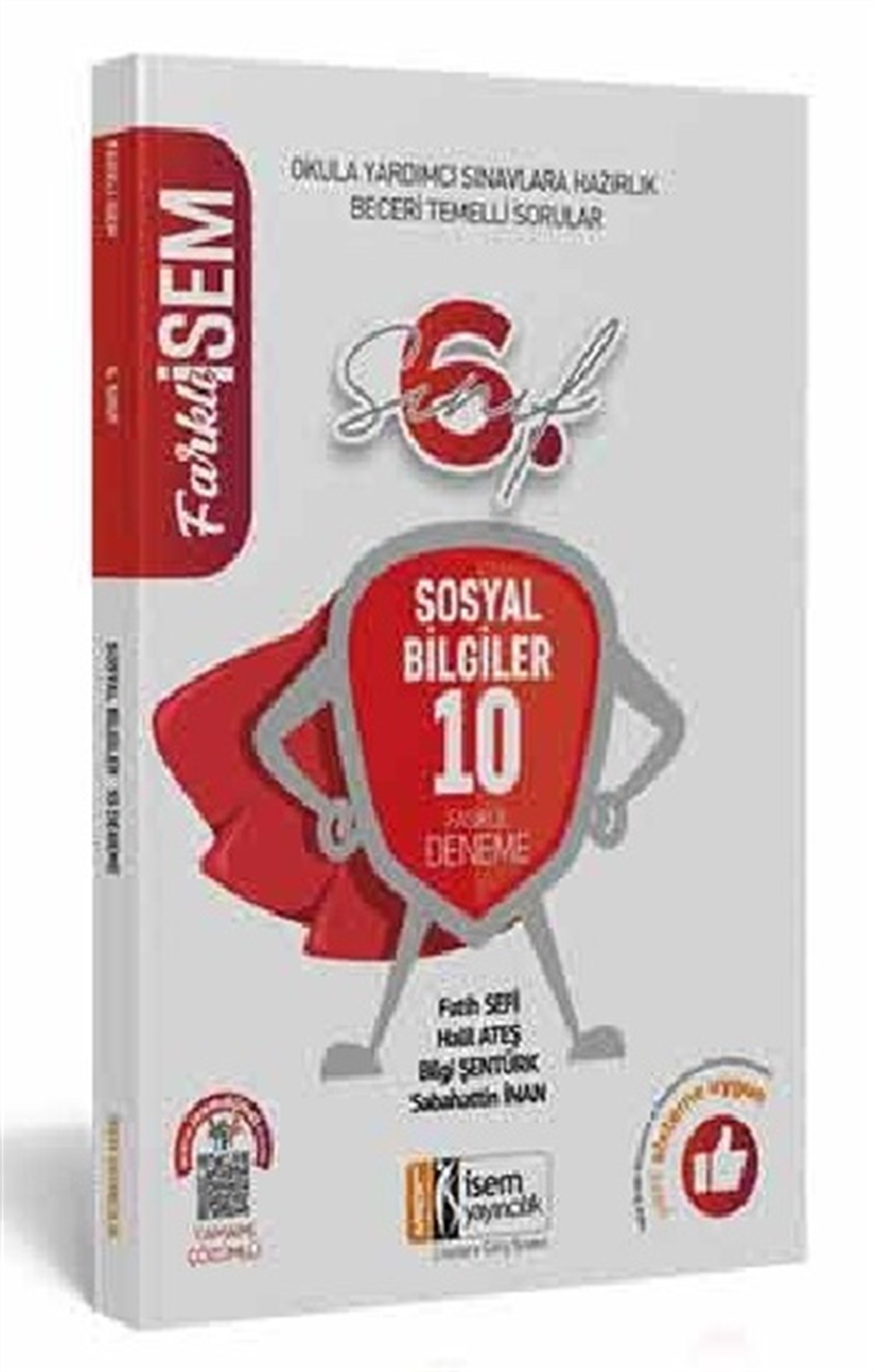 İsem Yayıncılık 2020 Farklı İsem 6. Sınıf Sosyal Bilgiler Tamamı Çözümlü 10 Fasikül Deneme