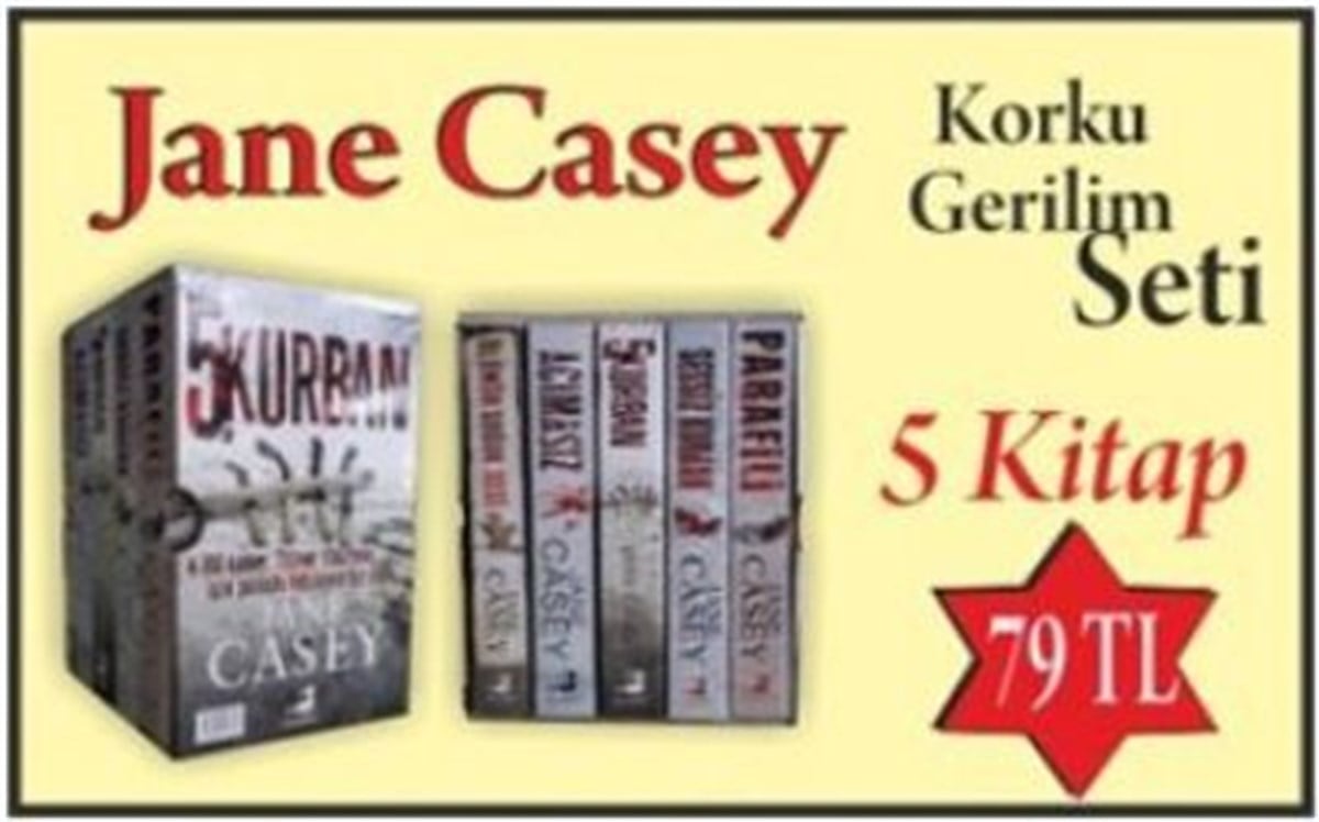 Jane Casey Seti - 5 Kitap Takım Kutulu